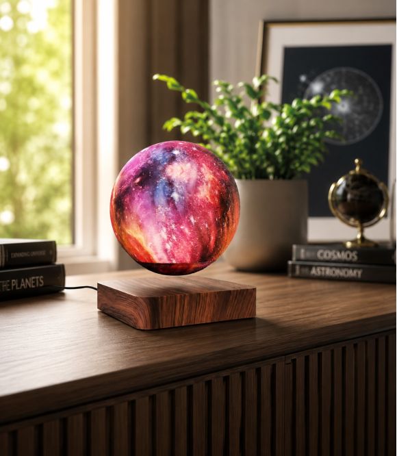 GLOBE GALAXIE EN LEVITATION