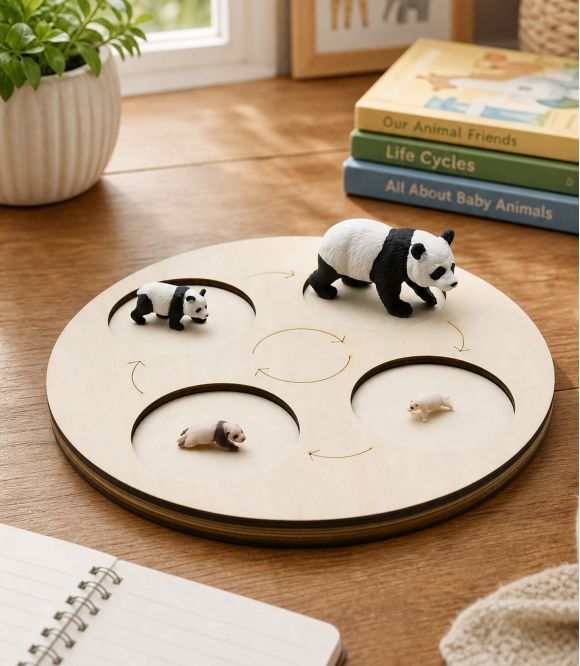 FIGURINES CYCLE DE VIE DU PANDA