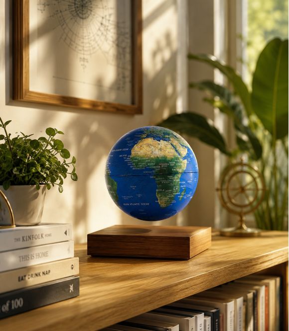 GLOBE TERRESTRE GEOMINI EN LEVITATION