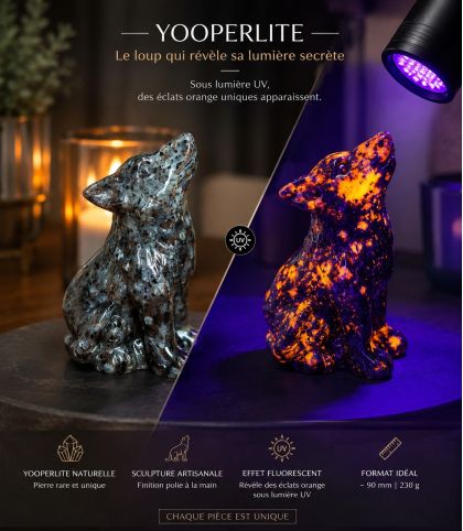 LOUP MINERAL LUMINA – YOOPERLITE FLUORESCENTE UV