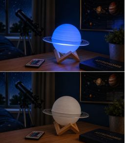 LAMPE LED 16 COULEURS SATURNE