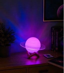 LAMPE LED 16 COULEURS SATURNE