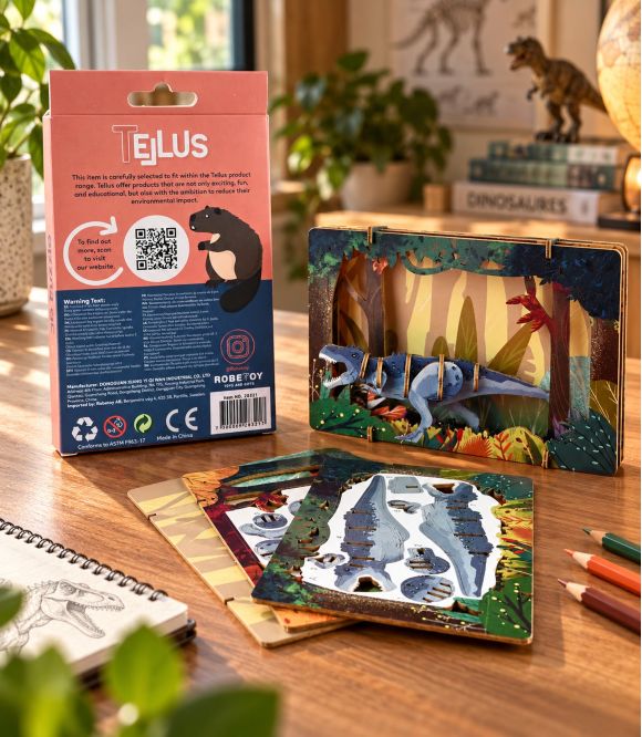 CARTE PUZZLE 3D - T-REX