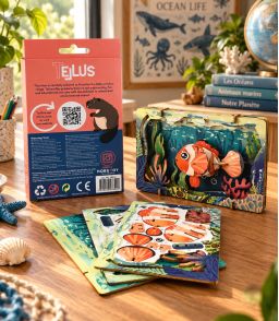 CARTE PUZZLE 3D - POISSON CLOWN