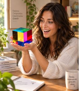 CMY CUBE – CUBE OPTIQUE SYNTHESE DES COULEURS