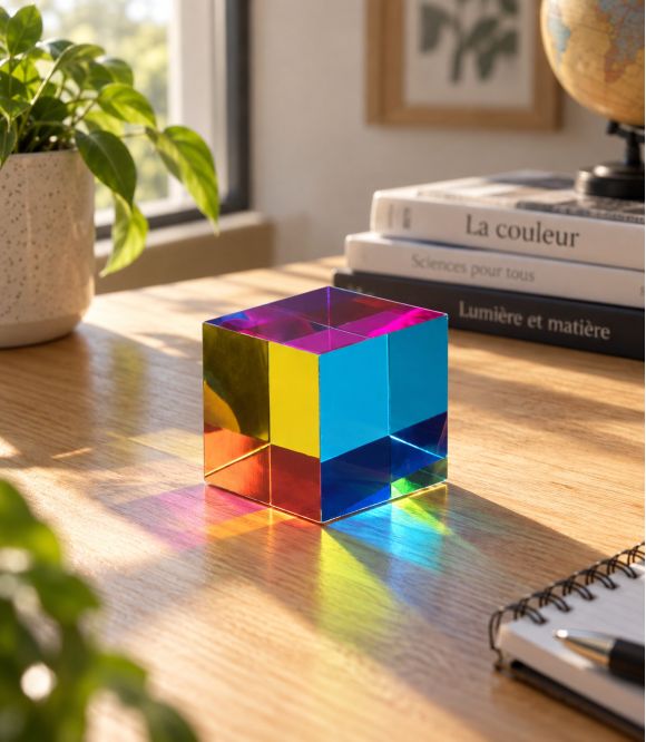 CMY CUBE – CUBE OPTIQUE SYNTHESE DES COULEURS