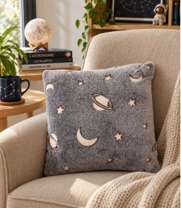 COUSSIN ESPACE PHOSPHORESCENT