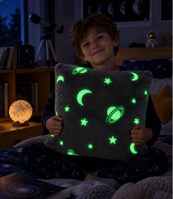 COUSSIN ESPACE PHOSPHORESCENT
