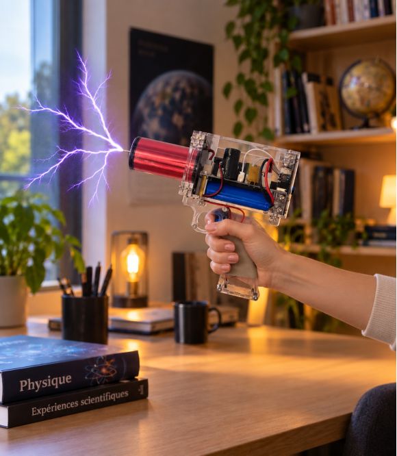 BOBINE DE TESLA FORME PISTOLET