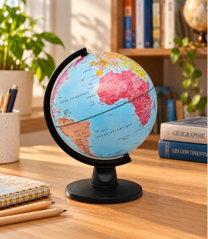 MINI GLOBE GÉOGRAPHIQUE Ø 16 CM