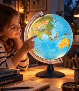 GLOBE TERRESTRE LUMINEUX Ø 30 CM
