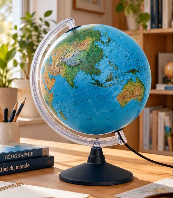GLOBE TERRESTRE LUMINEUX Ø 30 CM