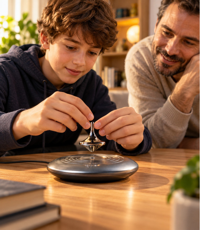 Toupie à lévitation magnétique – Gyroscope | equascience.com