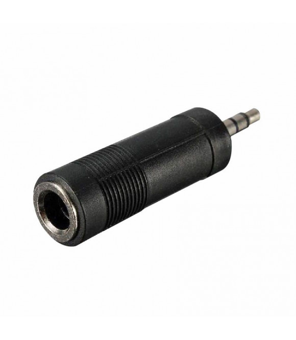 ADAPTATEUR JACK MONO MÂLE 3.5MM /  JACK MONO FEMELLE 6.35MM