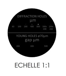 JETON DE DIFFRACTION TROUS SIMPLES ET TROUS DE YOUNG