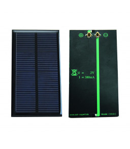 CELLULE SOLAIRE AVEC BORNES A RESSORT - 2V /380 MA