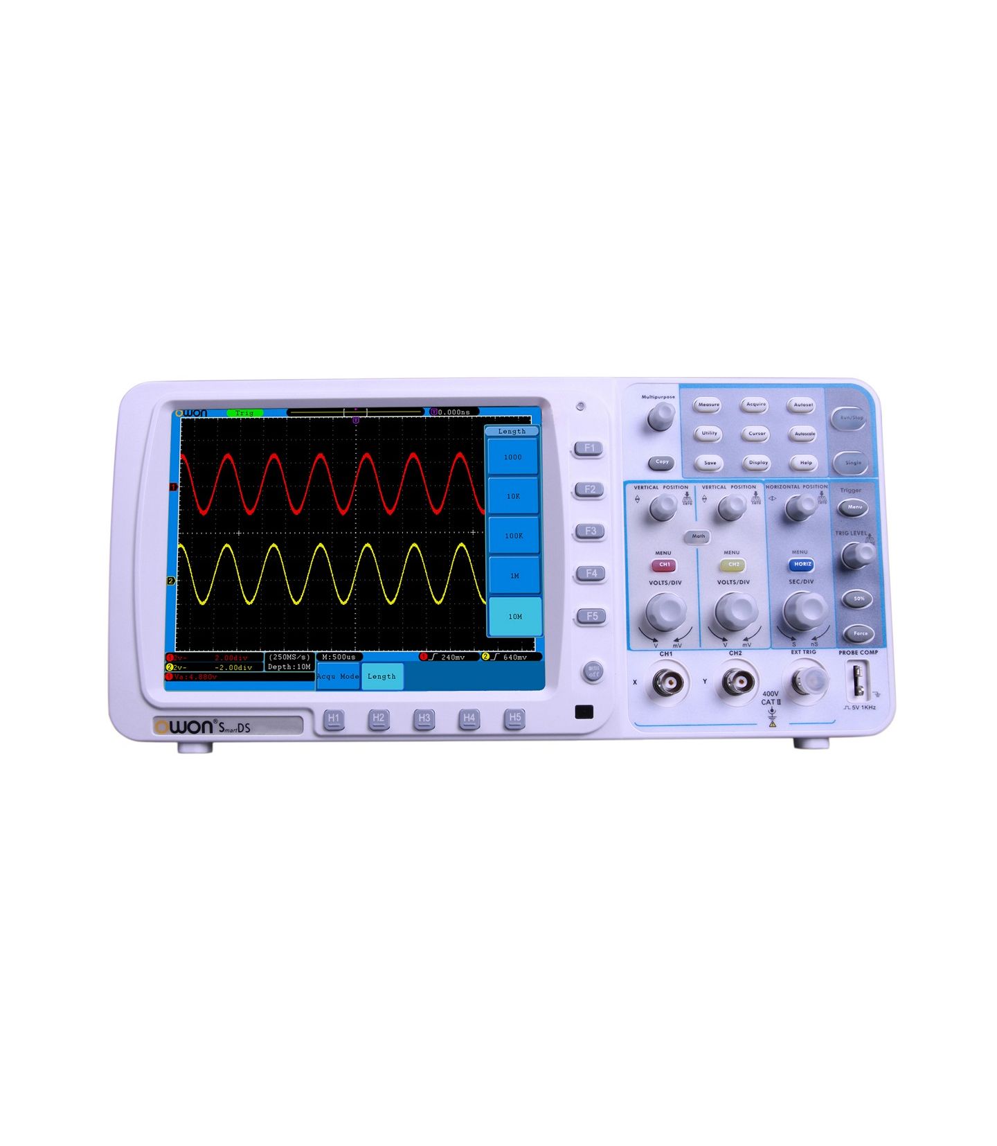 Oscilloscope numérique 2 voies 70 MHz