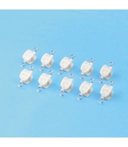LOT DE 10 MASSES DE 10G EN PLASTIQUE A CROCHETS