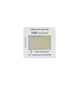 RESEAU DE DIFFRACTION DANS MONTURE DIAPOSITIVE  AVEC PROTECTION EN VERRE