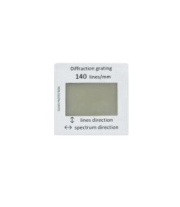 RESEAU DE DIFFRACTION DANS MONTURE DIAPOSITIVE  AVEC PROTECTION EN VERRE