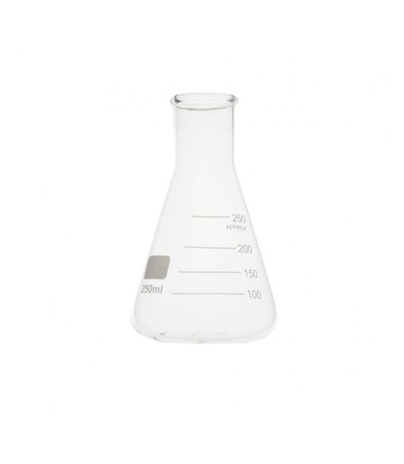 ERLENMEYER COL ETROIT EN VERRE BOROSILICATE