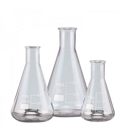 ERLENMEYER COL ETROIT EN PYREX