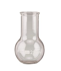 BALLON FOND PLAT COL LARGE EN PYREX