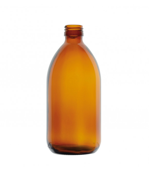 Flacon en verre ambre