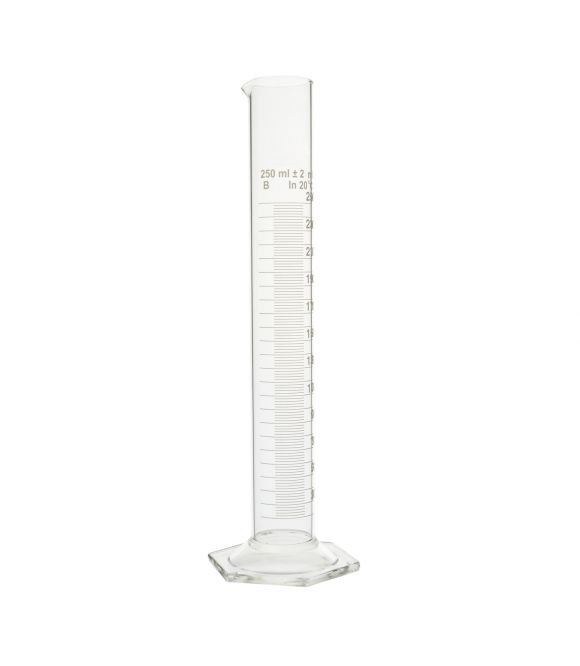 EPROUVETTE CLASSE B EN VERRE BOROSILICATE