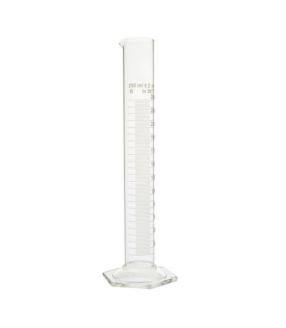 EPROUVETTE CLASSE B EN VERRE BOROSILICATE