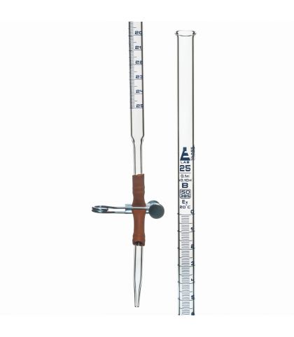 BURETTE DE MOHR EN VERRE SANS ROBINET