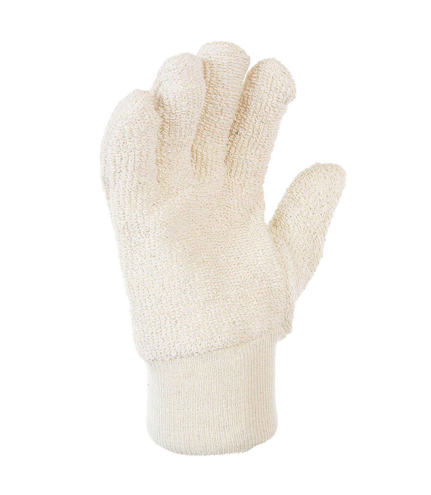 PAIRE GANTS COTON BOUCLETTE ANTI CHALEUR