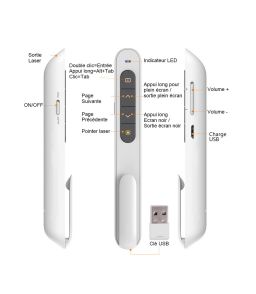 TELECOMMANDE DE PRESENTATION / POINTEUR LASER