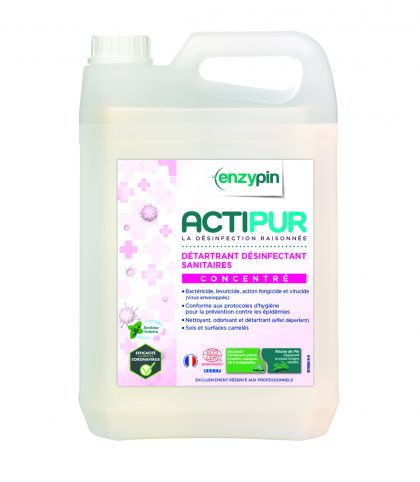 ENZYPIN ACTIPUR - DETERGENT DESINFECTANT SANITAIRES CONCENTRE / BIDON DE 5 L