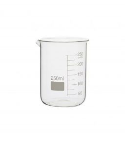 BECHER FORME BASSE EN VERRE BOROSILICATE