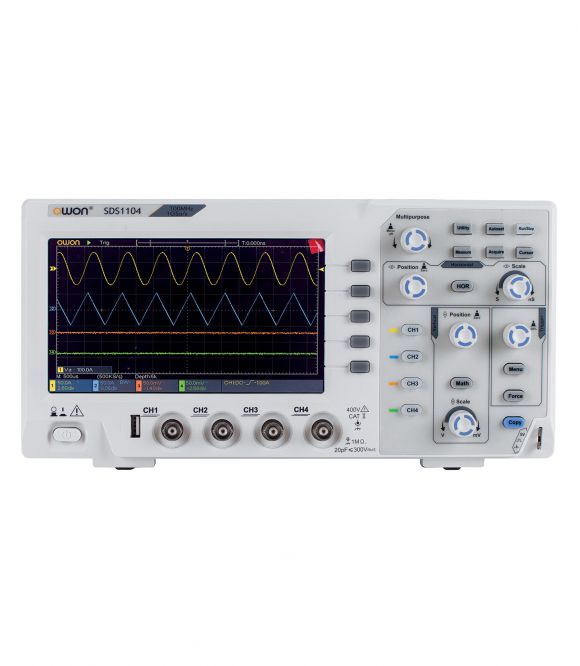 OSCILLOSCOPE NUMERIQUE 4 VOIES 100 MHZ 7 POUCES / OWON SDS1104