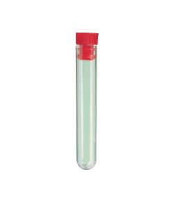 TUBES A HEMOLYSE STERILE 10 ML AVEC FOND ROND ET BOUCHON A AILETTES