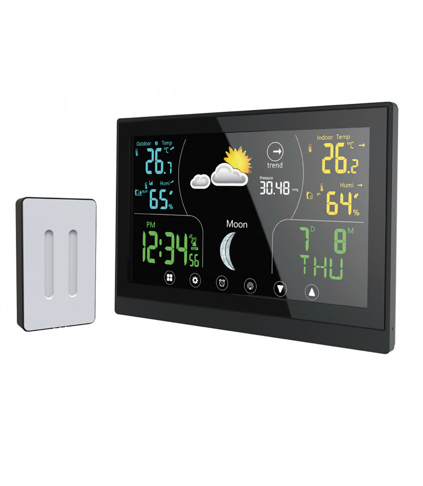 STATION METEO AVEC ECRAN LCD COULEUR ET TACTILE