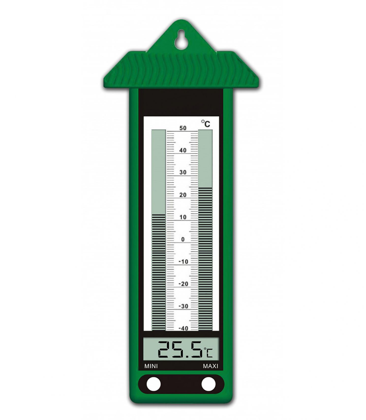 Thermomètre électronique MINI MAXI blanc