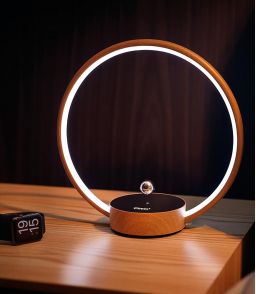 LAMPE LED CIRCLO RGB - BASE BOIS