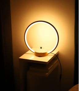 LAMPE LED CIRCLO RGB - BASE BOIS