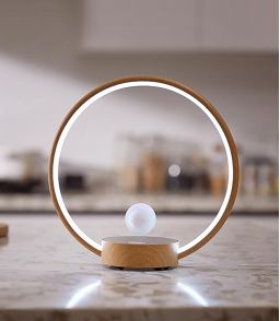 LAMPE LED CIRCLO RGB - BASE BOIS