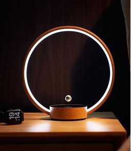 LAMPE LED CIRCLO RGB - BASE BOIS