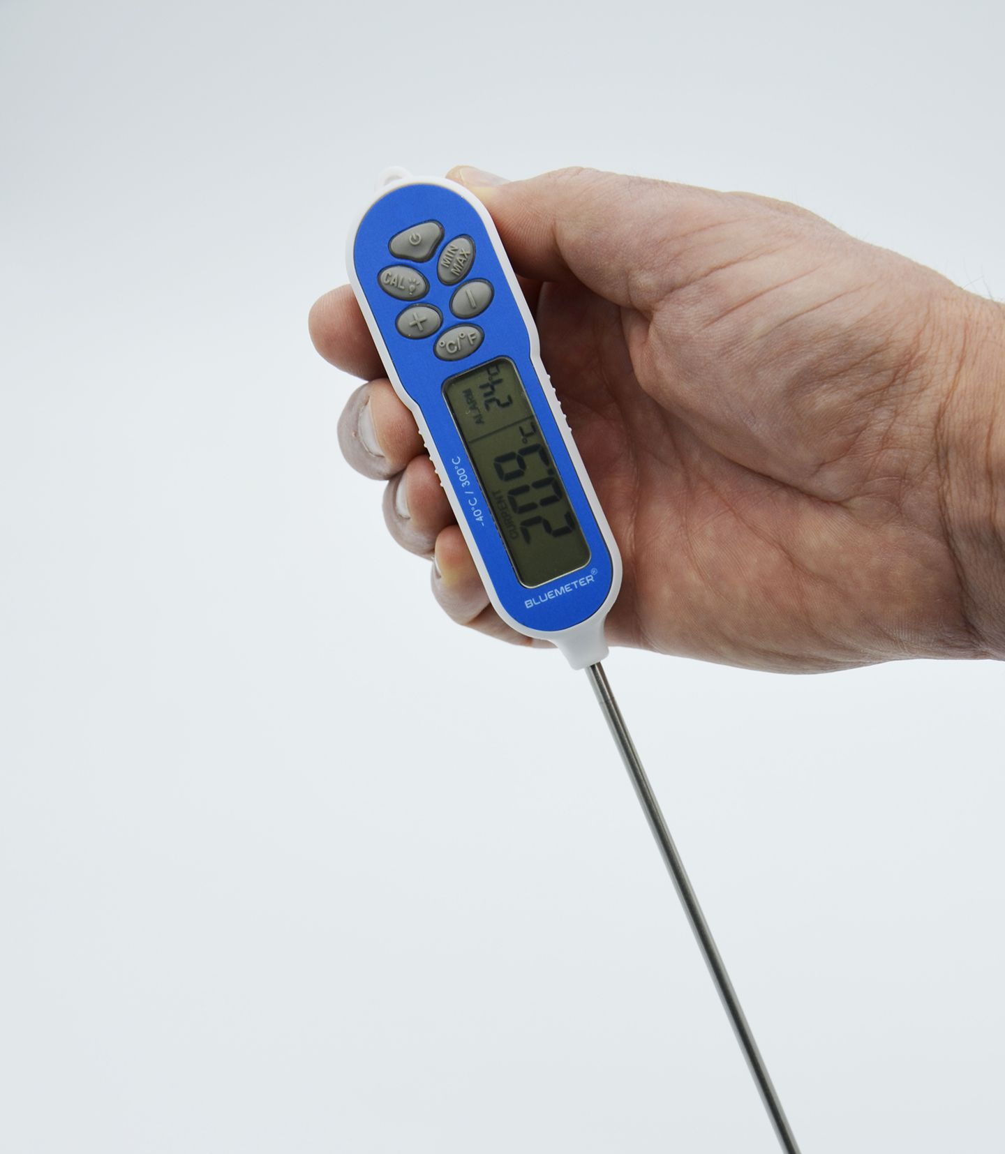 THERMOMÈTRE NUMERIQUE AVEC SONDE FIXE INOX 20CM - BLUEMETER