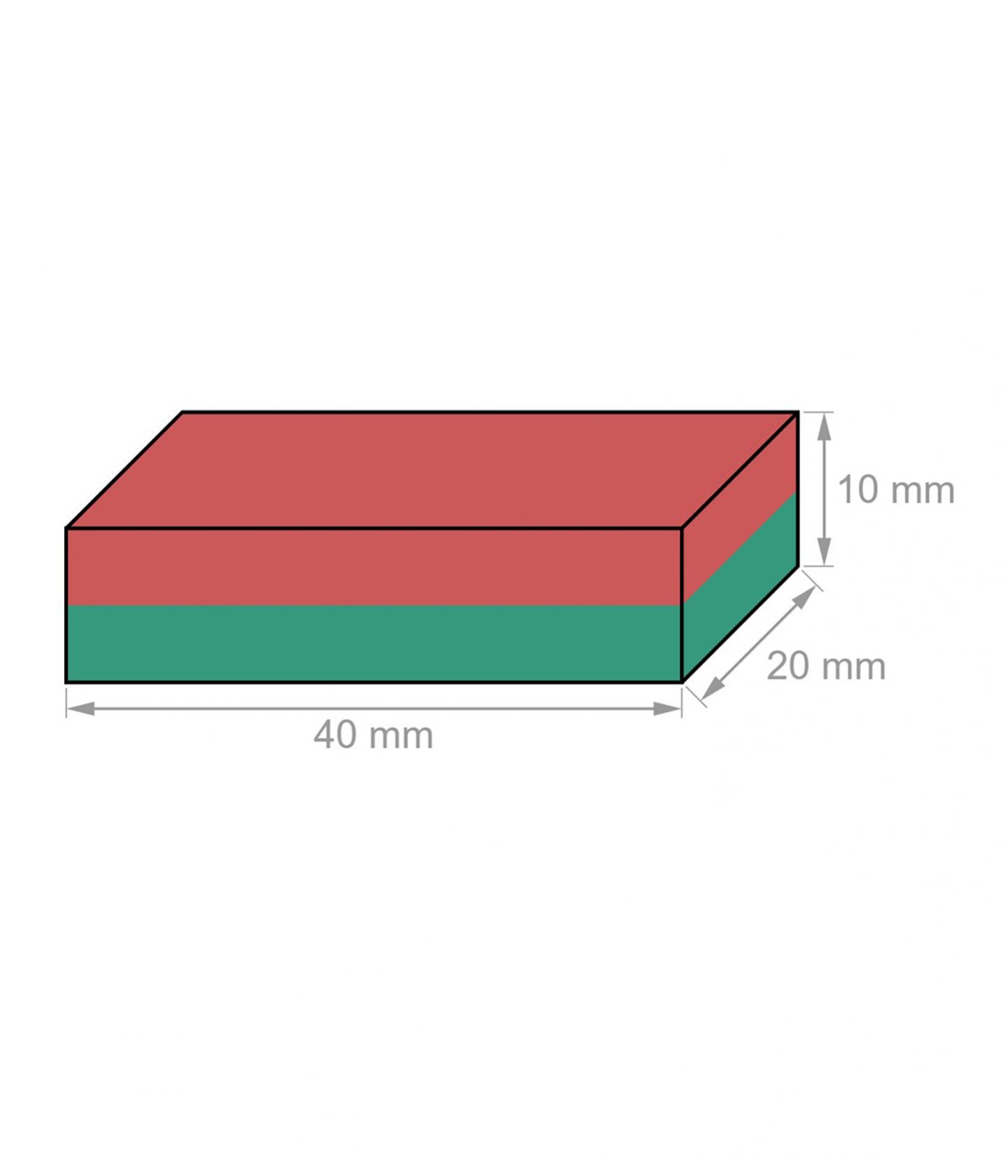 Aimant Rectangle 25Kg