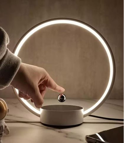 LAMPE LED CIRCLO - BASE COULEUR BLANCHE SATINEE