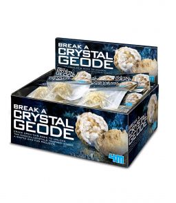 BRISER UNE GEODE DE CRISTAL