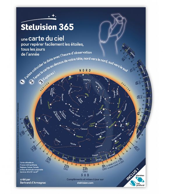 CARTE DU CIEL STELVISION 365