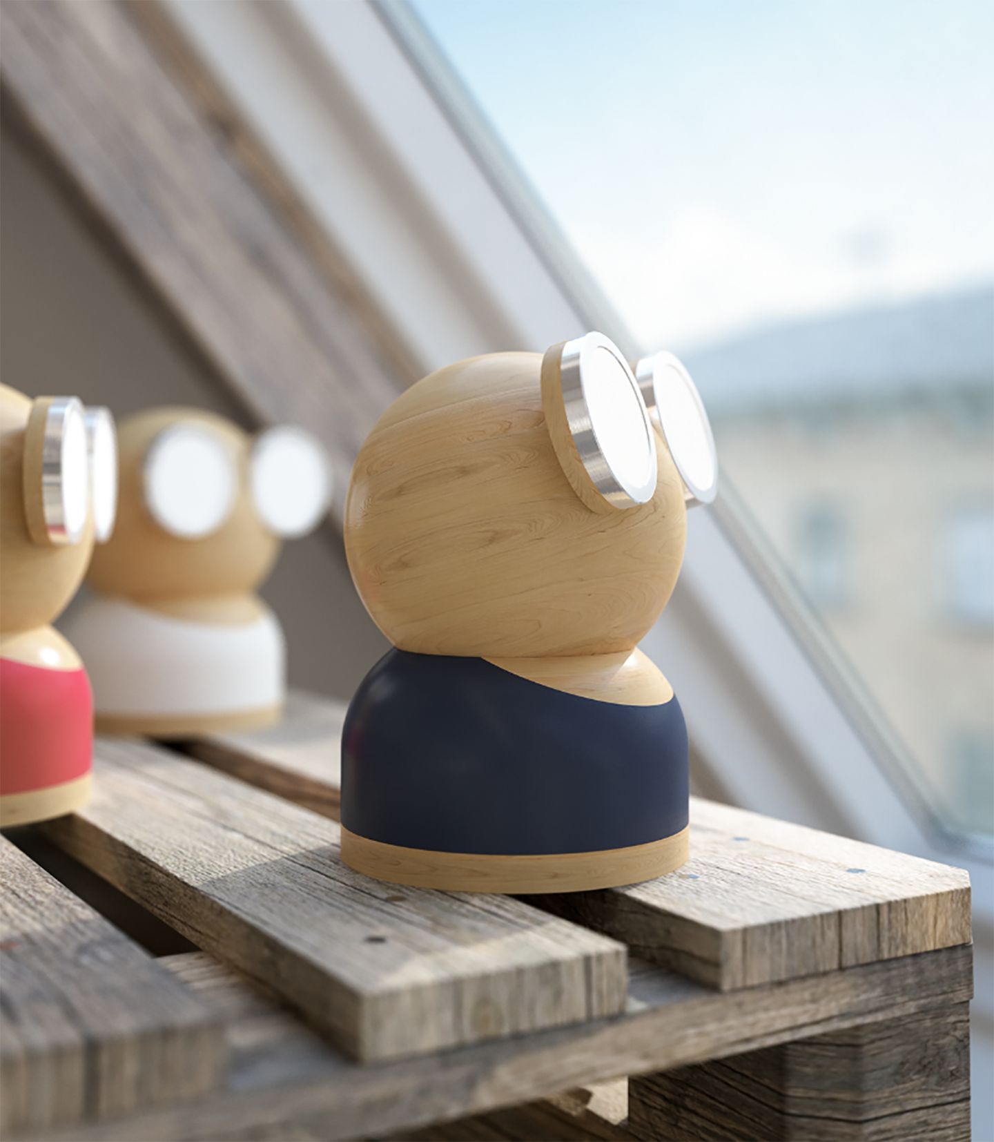 Lampe Magnétique Bois – Forest USB®