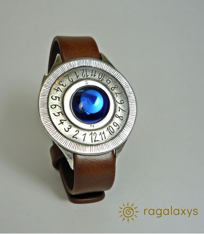 BRACELET CADRAN SOLAIRE TEMPUS BLEU